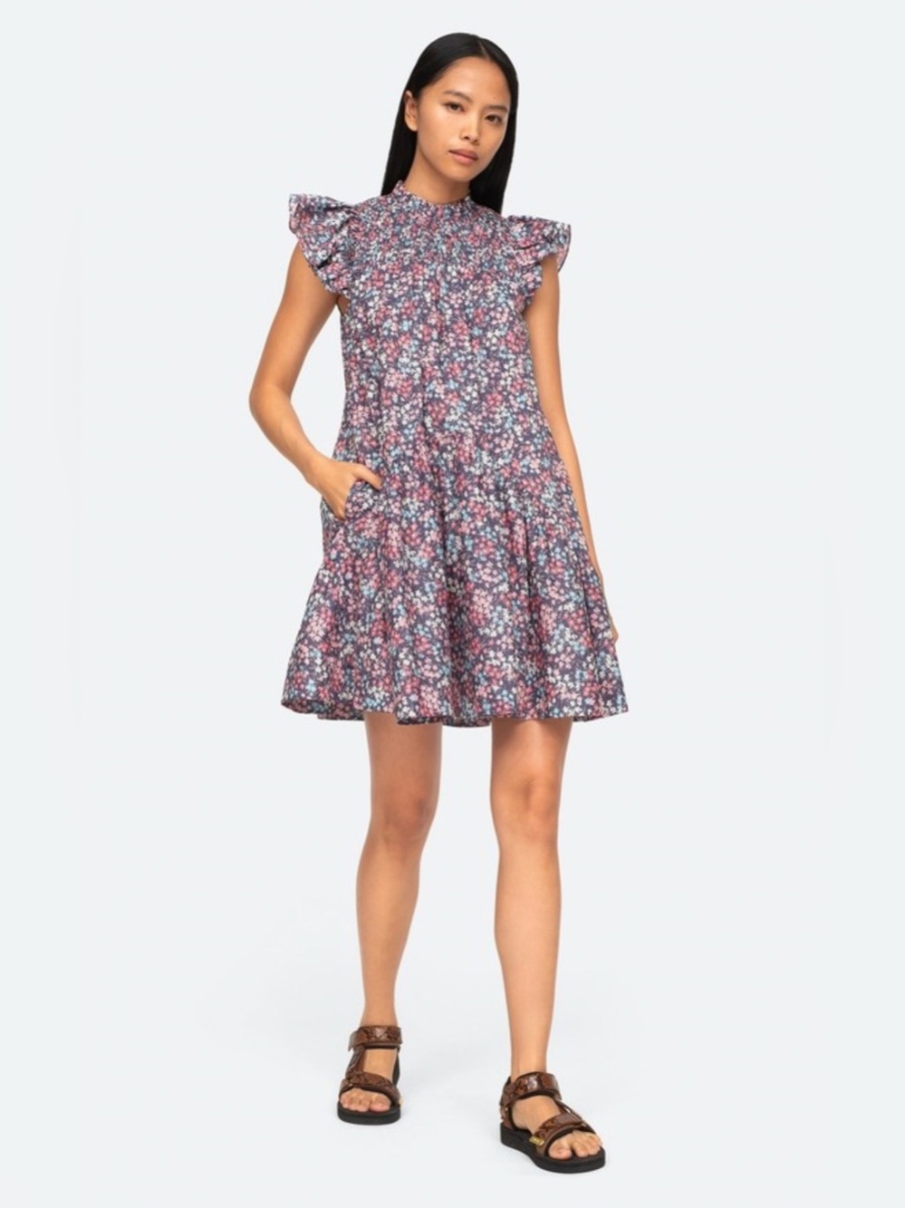 SEA NEW YORK LISSA LIBERTY DRESS PINK MEDIUM